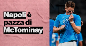 Serie A - Napoli pazza di McTominay: gol e tanto altro | VIDEO (screen Gazzetta.it)