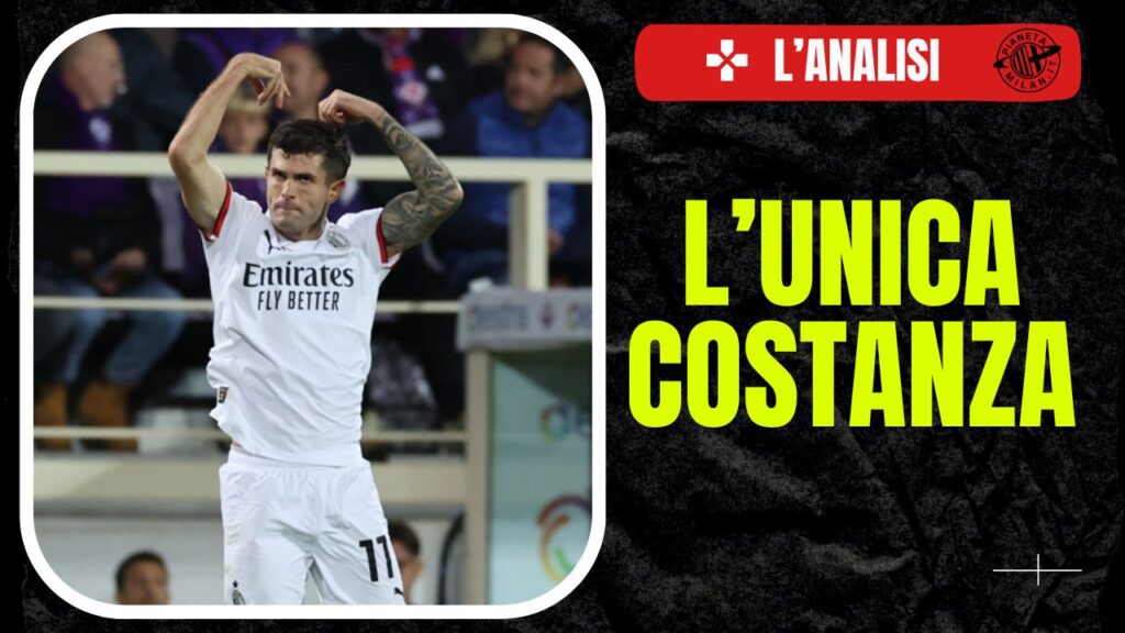 Christian Pulisic AC Milan Fiorentina-Milan 2-1 Serie A 2024-2025
