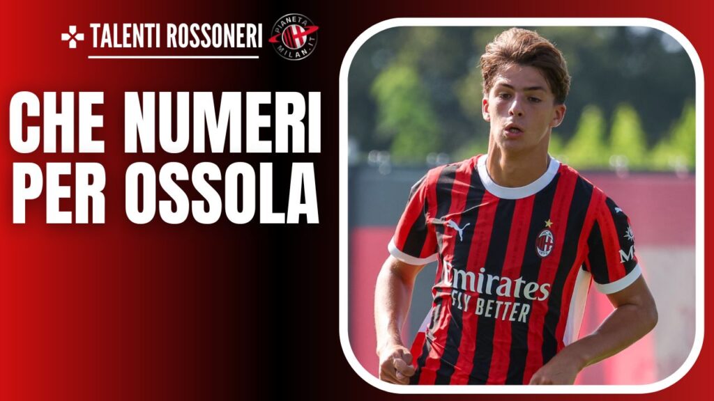 Lorenzo Ossola, attaccante del Milan Primavera 23/10/2024 PianetaMilan.it