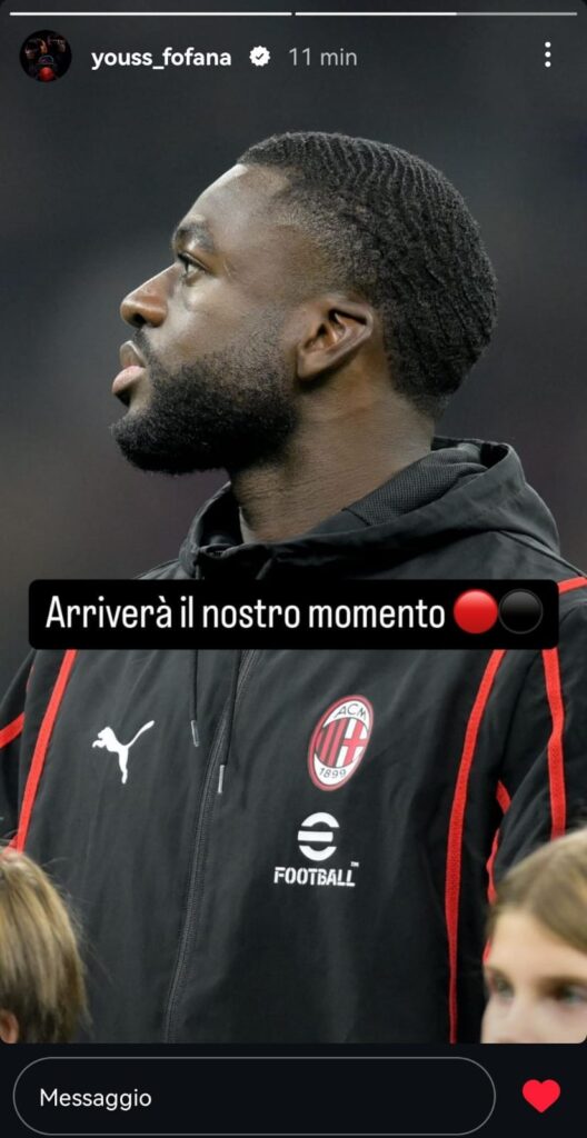 Milan-Napoli 0-2 Serie A 2024-2025 Fofana social