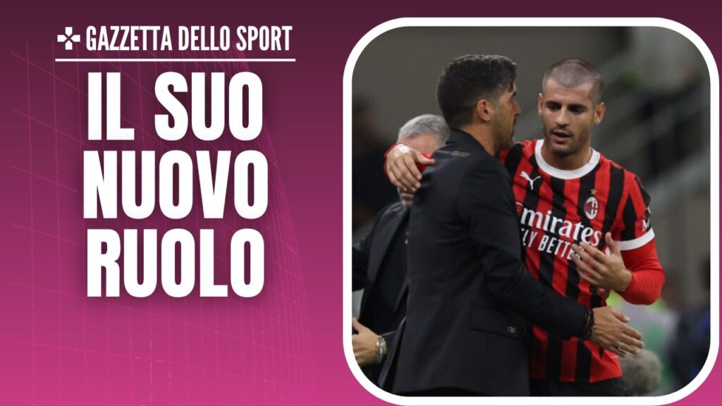 Álvaro Morata AC Milan Milan-Lecce 3-0 Serie A 2024-2025 Fonseca