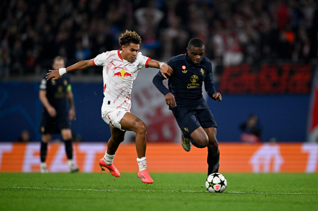 Pierre Kalulu RB Lipsia-Juventus 2-3 Champions League 2024-2025