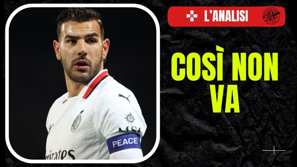 Theo Hernández AC Milan Fiorentina-Milan 2-1 Serie A 2024-2025