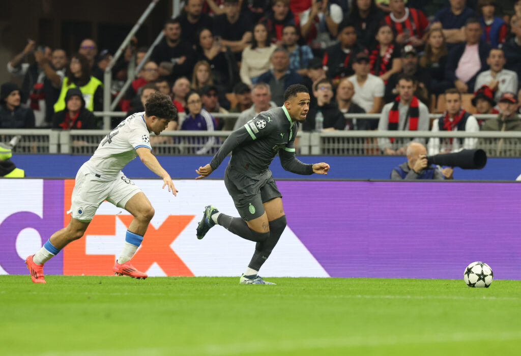 Noah Okafor Milan-Bruges 3-1 Champions League News