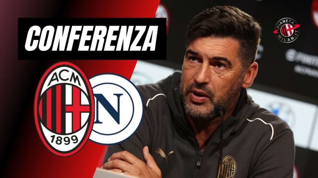 Conferenza Stampa LIVE Paulo Fonseca AC Milan Milan-Napoli Serie A 2024-2025
