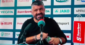 Ex Milan, Gattuso: simpatico siparietto in conferenza | VIDEO (screen Gazzetta.it)