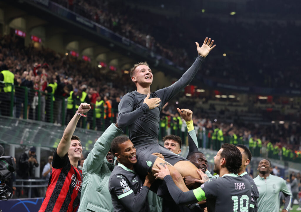Francesco Camarda AC Milan Milan-Bruges 3-1 Champions League 2024-2025