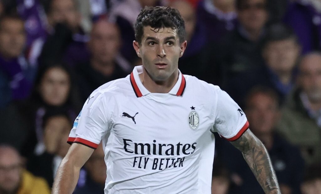 Christian Pulisic AC Milan Fiorentina-Milan 2-1 Serie A 2024-2025