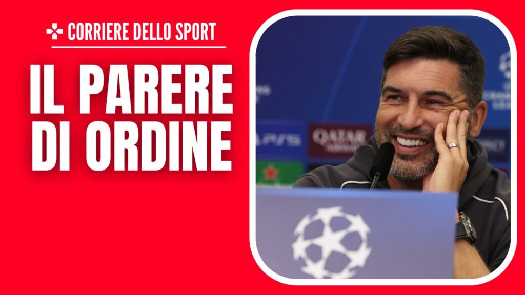 Conferenza Champions League Paulo Fonseca Milan Ordine