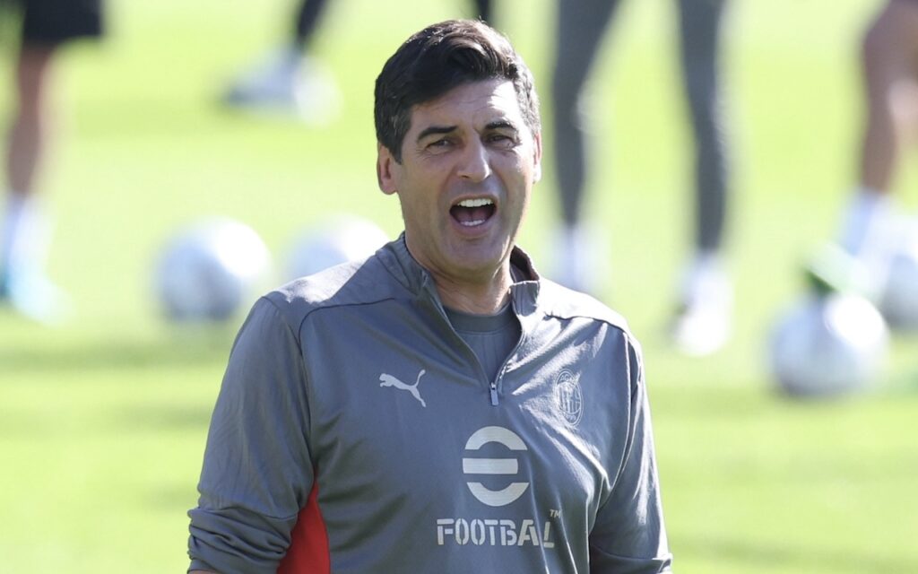 Paulo Fonseca AC Milan allenamento Milanello