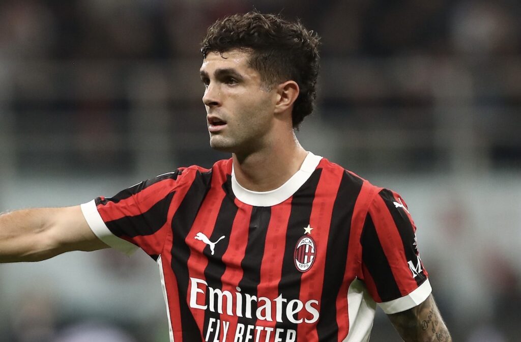 Christian Pulisic AC Milan Milan-Napoli 0-2 Serie A 2024-2025