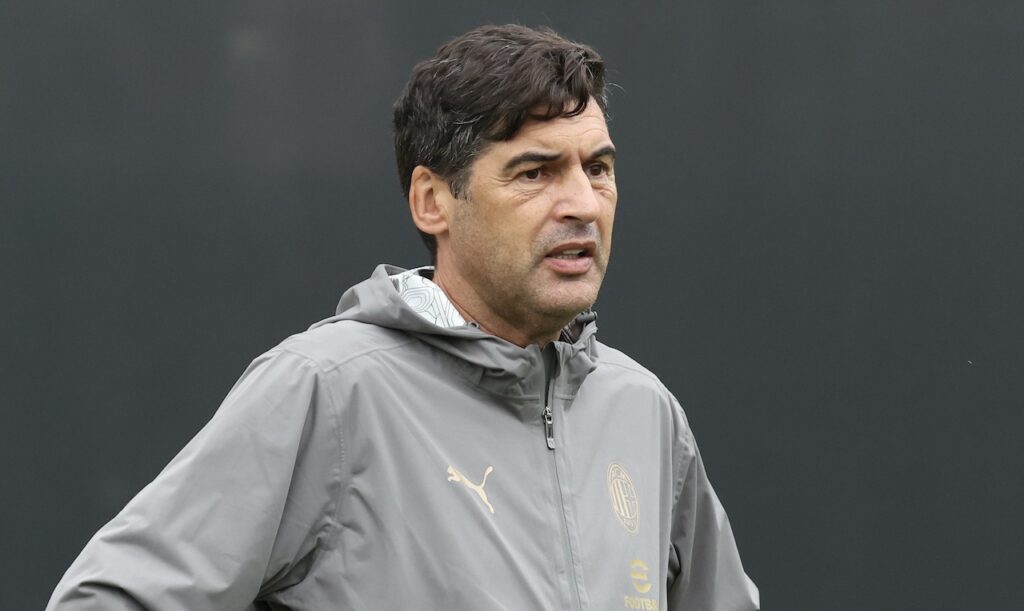 Paulo Fonseca AC Milan allenamento Milanello