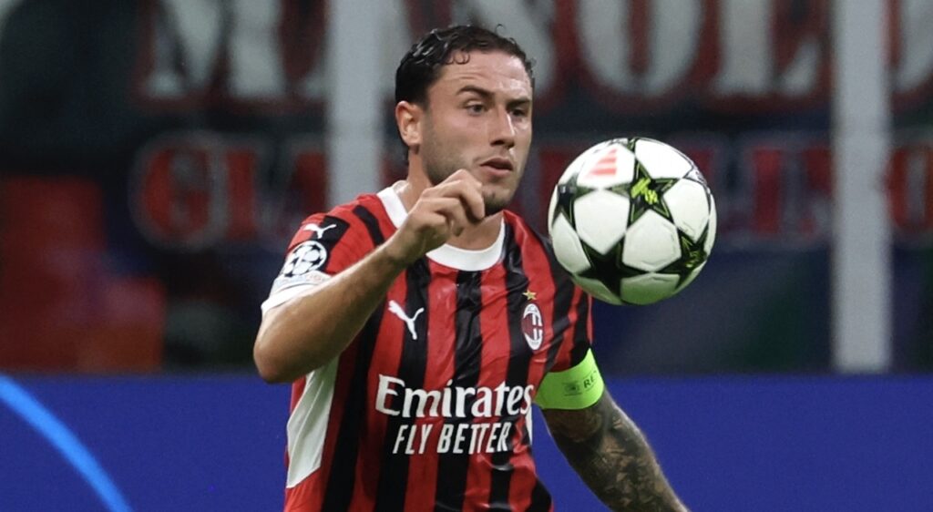 Davide Calabria AC Milan Milan-Liverpool 1-3 Champions League 2024-2025