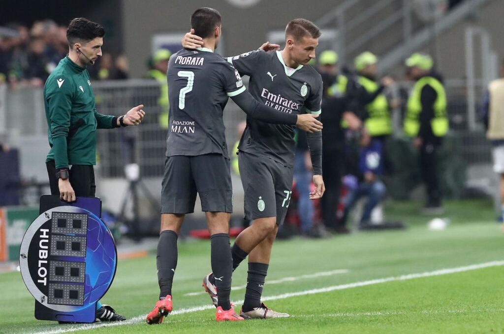 esordio Francesco Camarda AC Milan Milan-Bruges 3-1 Champions League 2024-2025
