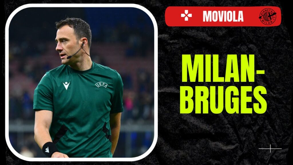 Moviola LIVE Milan-Bruges Champions League 2024-2025 arbitro Zwayer