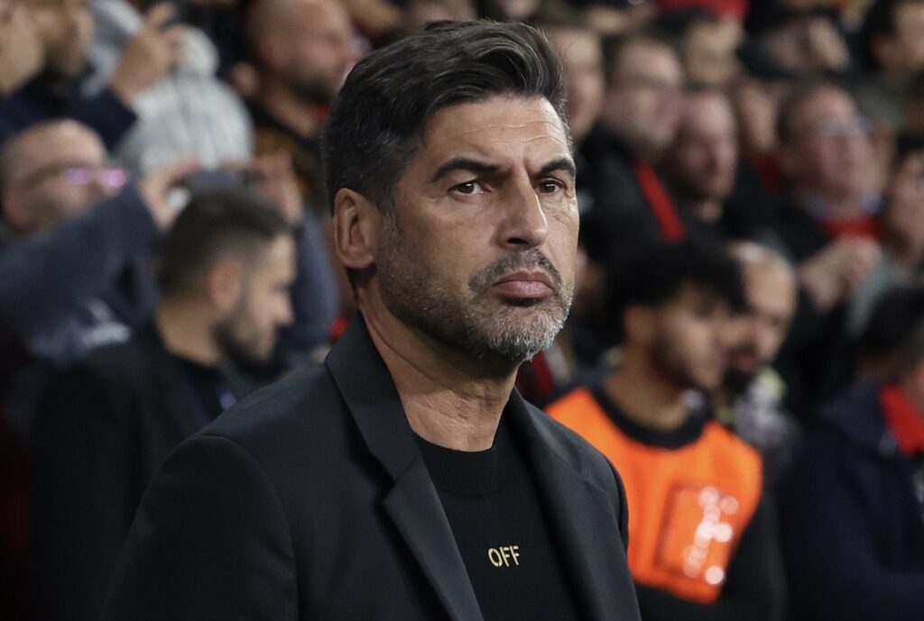Paulo Fonseca AC Milan Bayer Leverkusen-Milan 1-0 Champions League 2024-2025