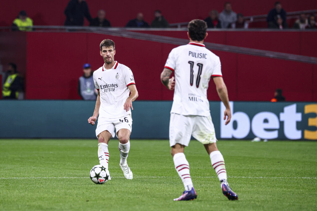 Matteo Gabbia AC Milan Bayer Leverkusen-Milan 1-0 Champions League 2024-2025