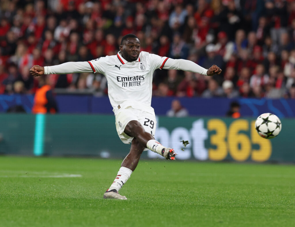 Youssouf Fofana AC Milan Bayer Leverkusen-Milan 1-0 Champions League 2024-2025
