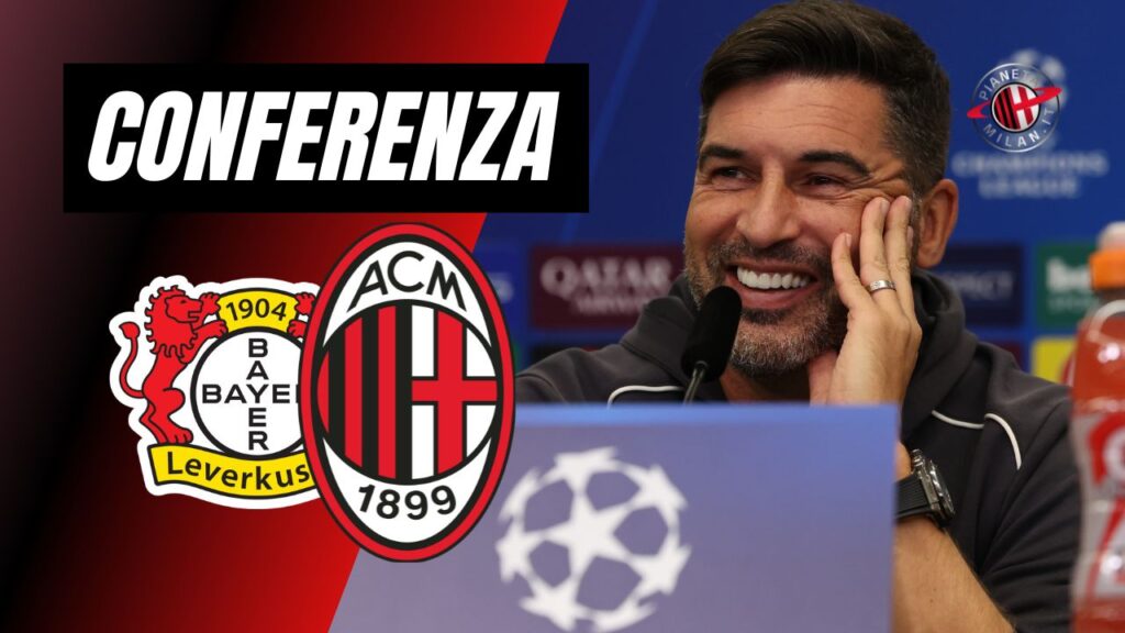 Conferenza Stampa LIVE Paulo Fonseca Bayer Leverkusen-Milan Champions League 2024-2025