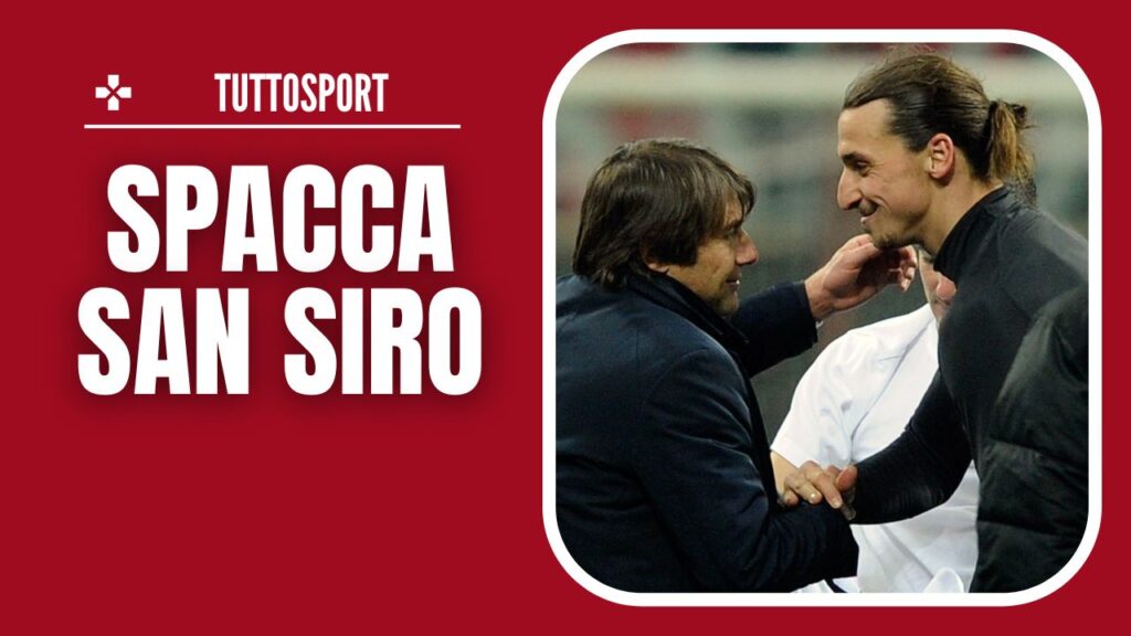 Milan-Napoli Serie A 2024-2025 Conte Ibrahimovic