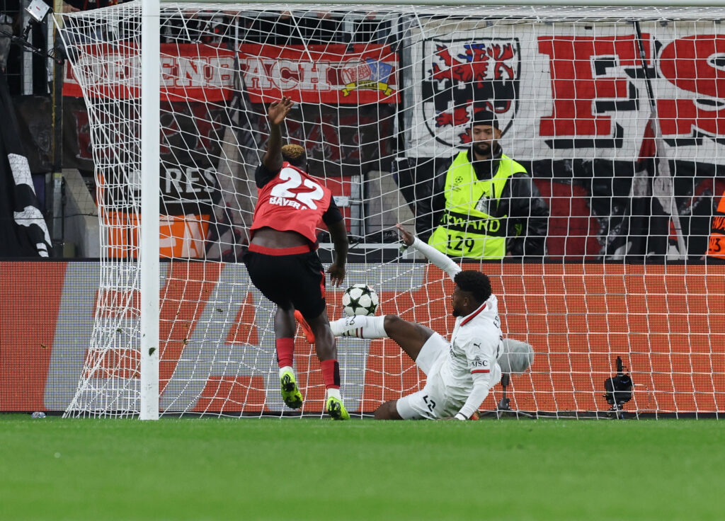 Emerson Royal AC Milan Bayer Leverkusen-Milan 1-0 Champions League 2024-2025