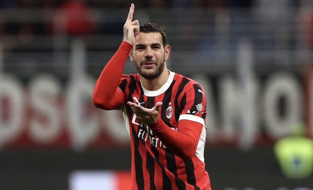 esultanza gol Theo Hernández AC Milan Milan-Lecce 3-0 Serie A 2024-2025