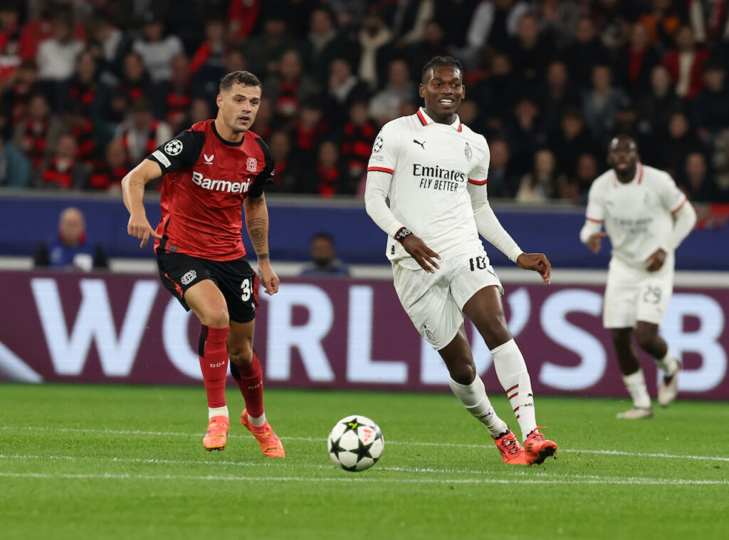 Rafael Leao AC Milan Bayer Leverkusen-Milan 1-0 Champions League 2024-2025