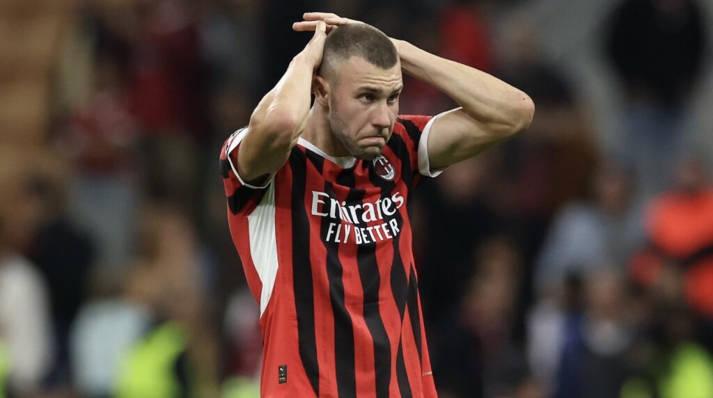 Strahinja Pavlovic AC Milan Milan-Liverpool 1-3 Champions League 2024-2025
