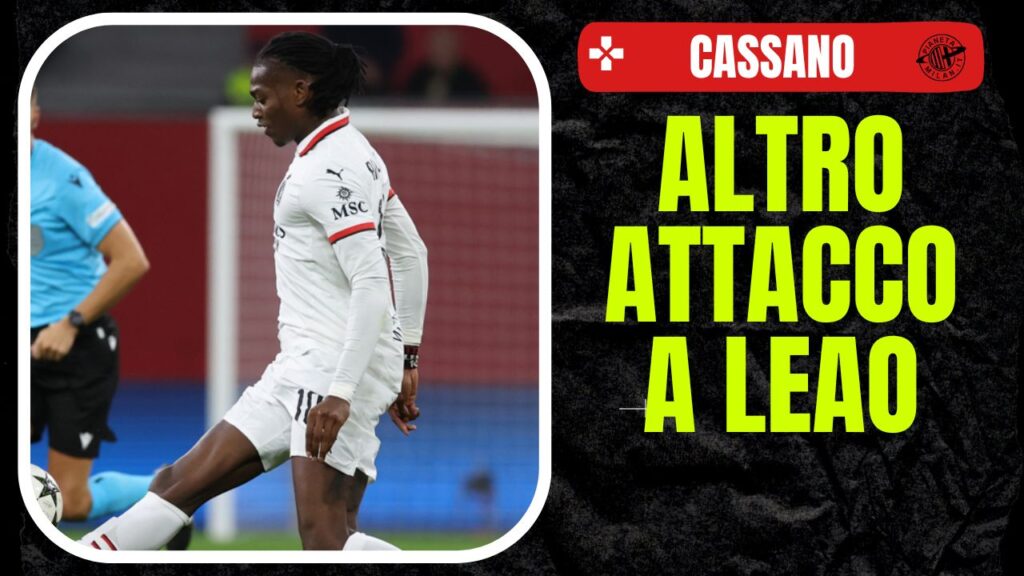 Rafael Leao AC Milan Bayer Leverkusen-Milan 1-0 Champions League 2024-2025 cassano