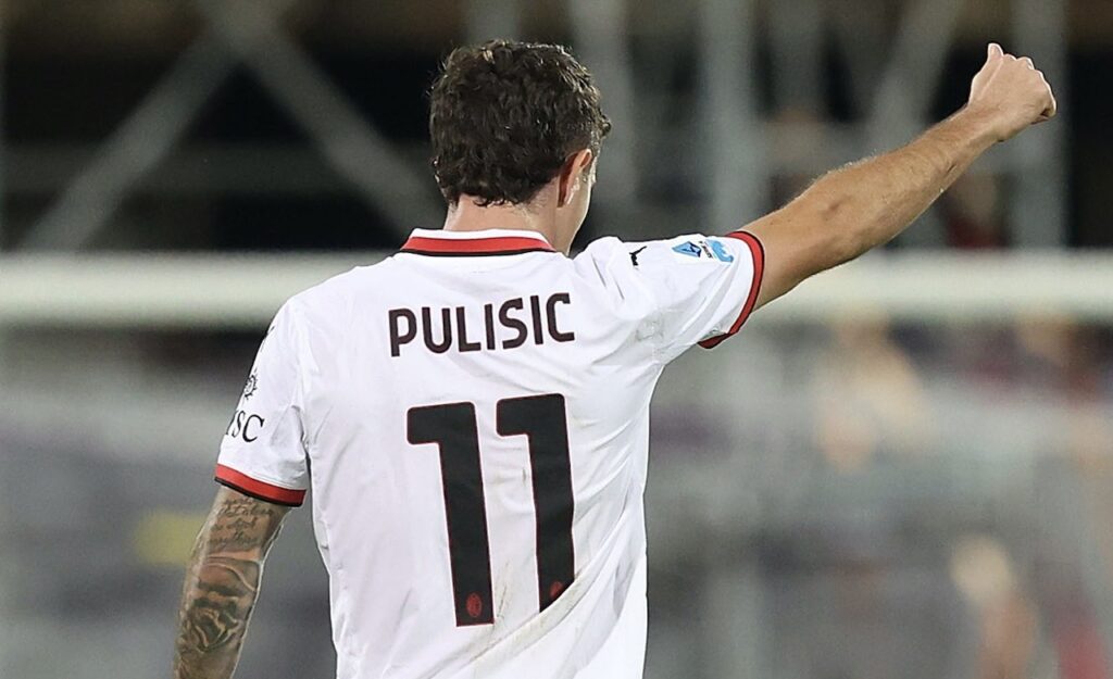 Christian Pulisic AC Milan Fiorentina-Milan 2-1 Serie A 2024-2025