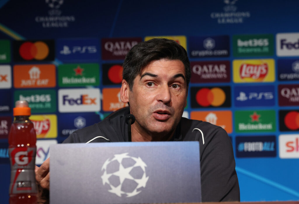 Paulo Fonseca AC Milan conferenza stampa Champions League