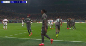 Milan, Leao esce e segna subito Reijnders: la reazione di Rafa | VIDEO (screen Gazzetta.it)
