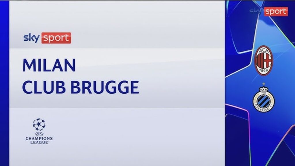 Champions League 2024-2025 Milan-Bruges gol e highlights
