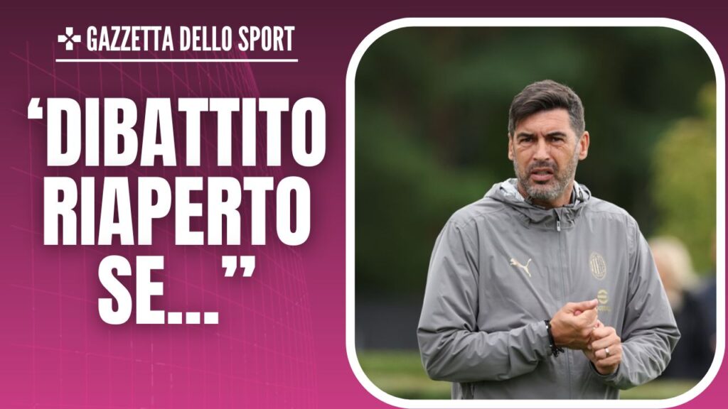 Paulo Fonseca AC Milan allenamento Milanello