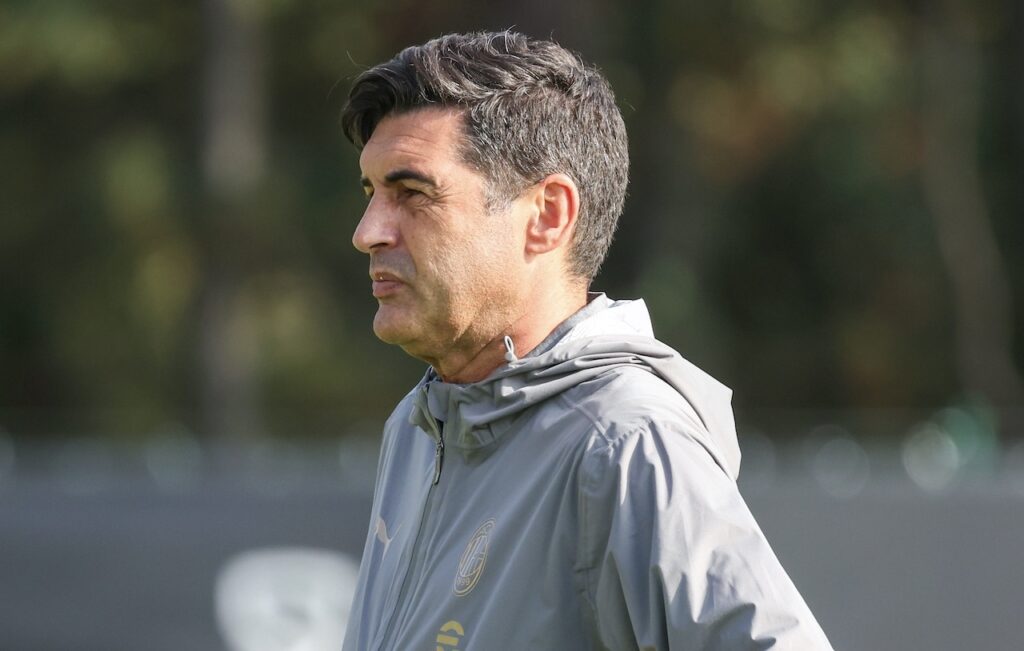 Paulo Fonseca AC Milan allenamento Milanello