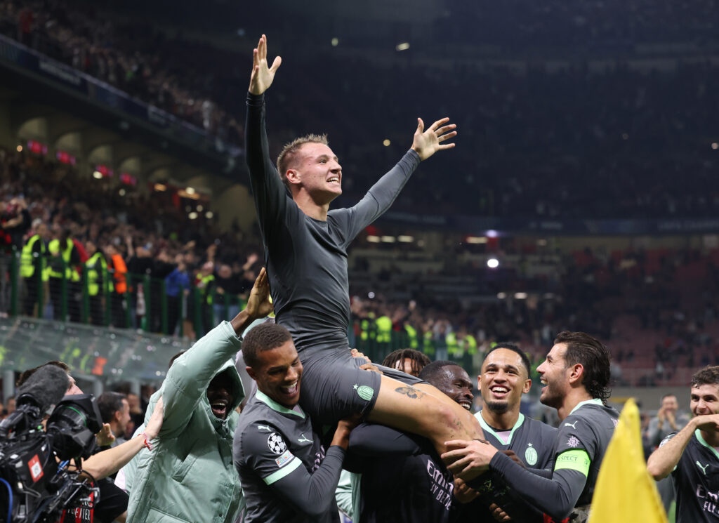 Francesco Camarda AC Milan Milan-Bruges 3-1 Champions League 2024-2025