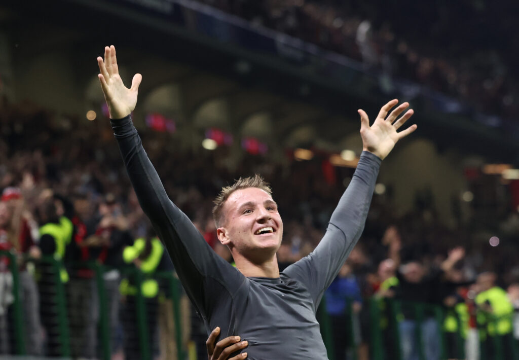 Francesco Camarda AC Milan Milan-Bruges 3-1 Champions League 2024-2025