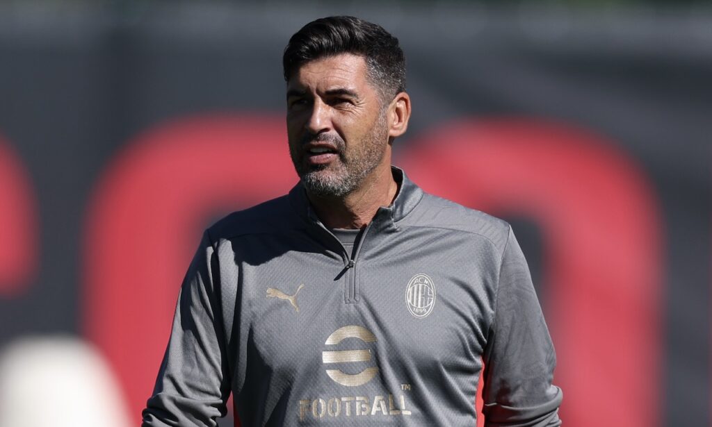 Paulo Fonseca AC Milan allenamento Milanello