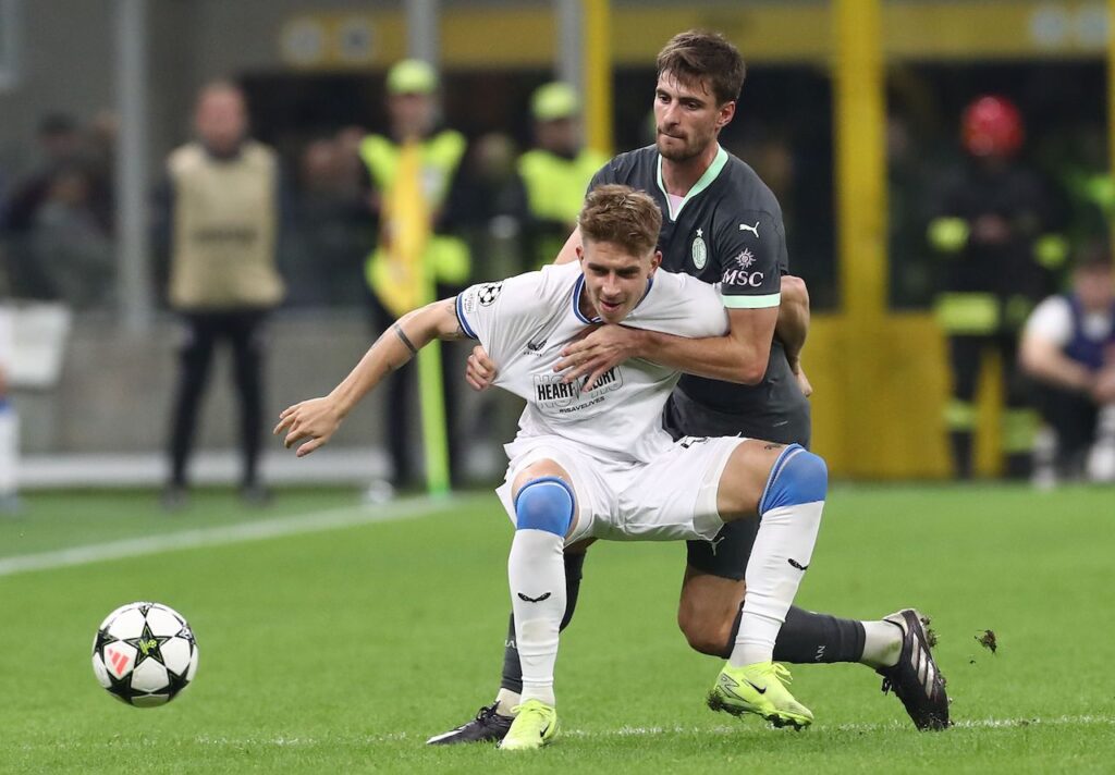 Matteo Gabbia AC Milan Milan-Bruges 3-1 Champions League 2024-2025