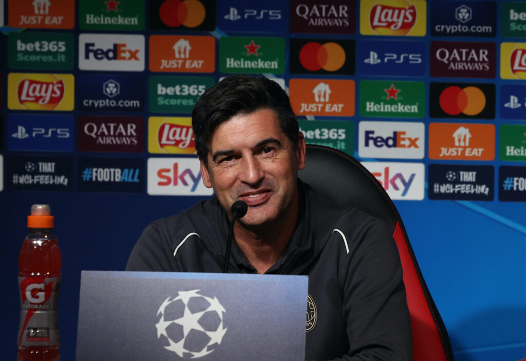 Paulo Fonseca AC Milan conferenza stampa Champions League