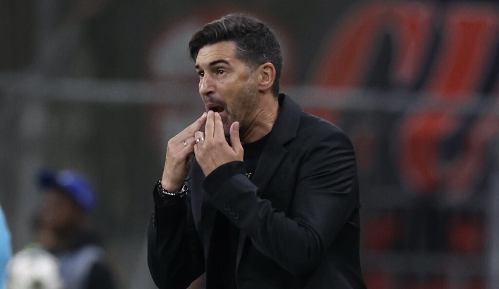 Paulo Fonseca AC Milan Bayer Leverkusen-Milan 1-0 Champions League 2024-2025