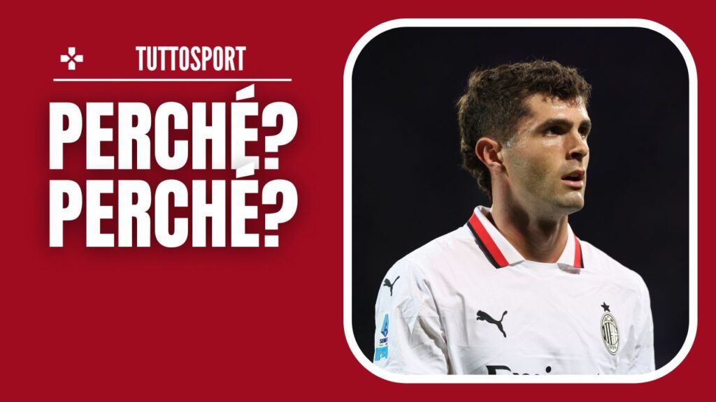 Christian Pulisic AC Milan Fiorentina-Milan 2-1 Serie A 2024-2025