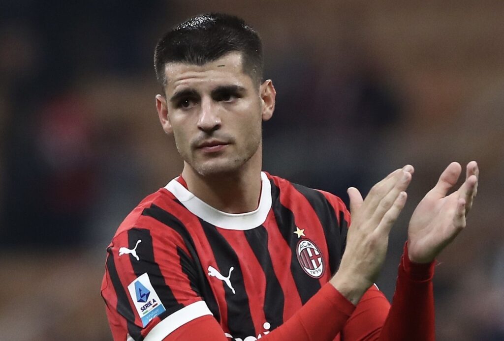 Álvaro Morata AC Milan Milan-Napoli 0-2 Serie A 2024-2025