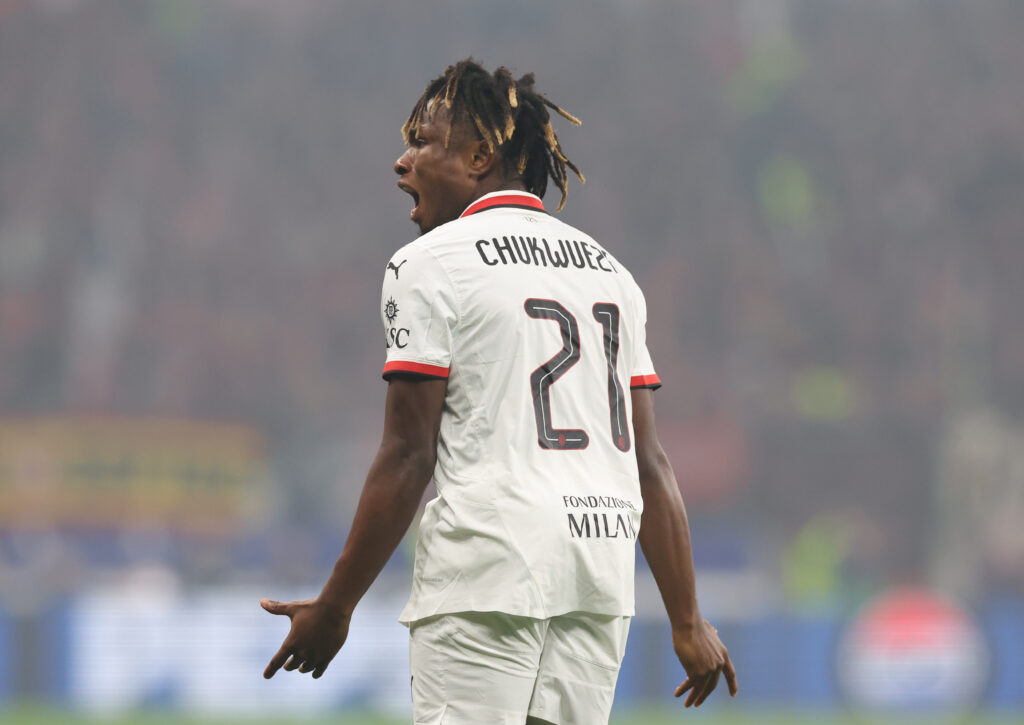 Samuel Chukwueze AC Milan Bayer Leverkusen-Milan 1-0 Champions League 2024-2025
