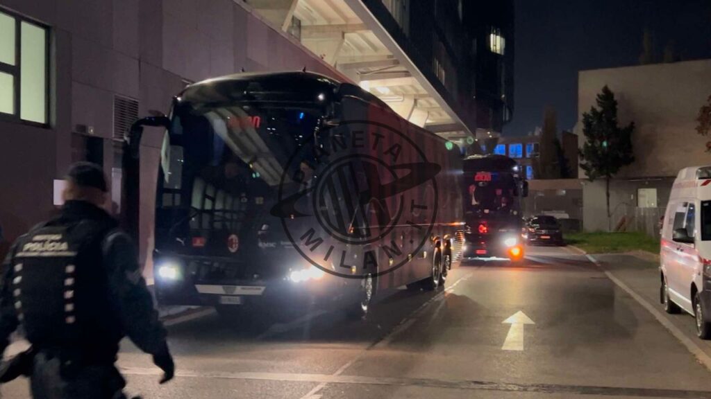 Slovan Bratislava-Milan Champions League 2024-2025 pullman stadio