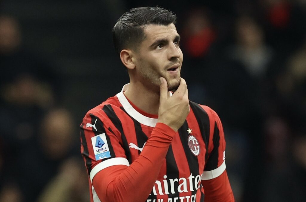 Álvaro Morata AC Milan Milan-Juventus 0-0 Serie A 2024-2025