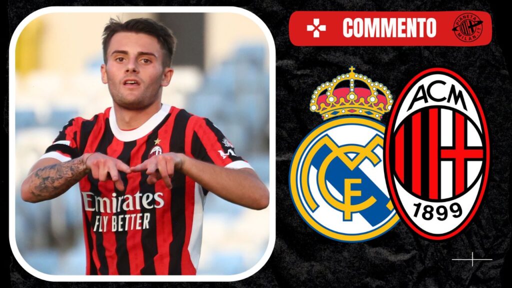 Diego Sia, attaccante del Milan Primavera. Qui in Real Madrid-Milan di Youth League (getty images)