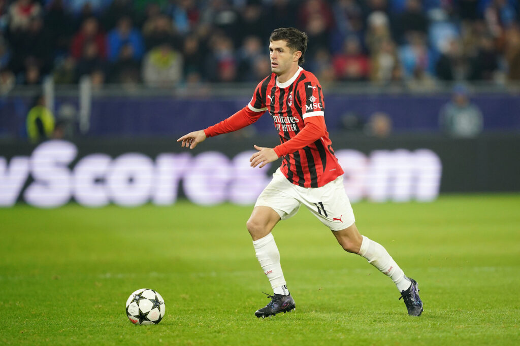 Christian Pulisic AC Milan Slovan Bratislava-Milan 2-3 Champions League 2024-2025