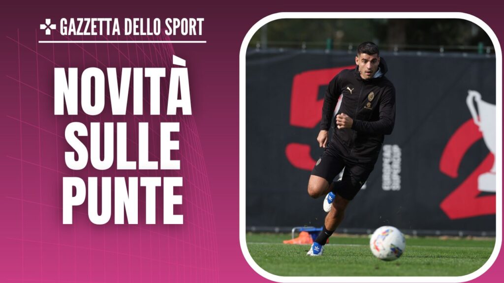 Álvaro Morata AC Milan allenamento Milanello Jovic