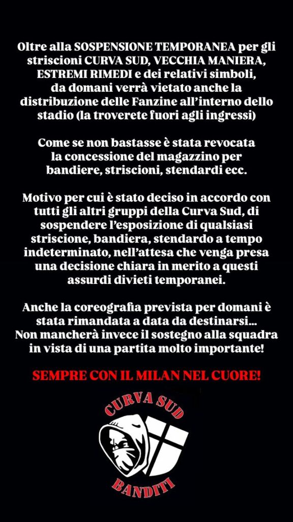 Curva Sud Milan-Juventus